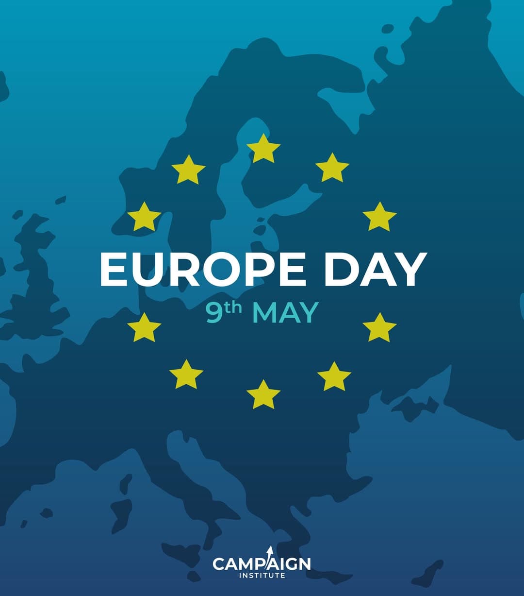 Instagram post celebrating unity, peace, and diversity across Europe