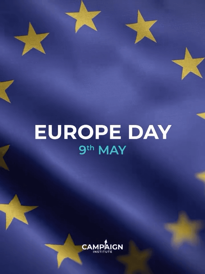 Instagram post for Europe Day with EU member state flags